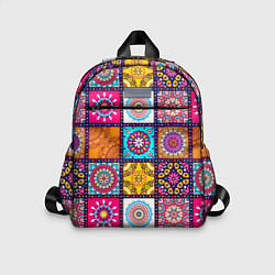 Детский рюкзак Пэчворк - мандалы, цвет: 3D-принт