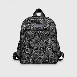 Детский рюкзак Чайная роза: Черно белыи принт, цвет: 3D-принт