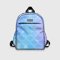 Детский рюкзак Голубая чешуя русалки - паттерн, цвет: 3D-принт