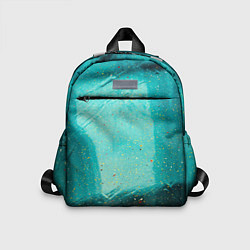 Детский рюкзак Сине-зелёный туман и мазки красок