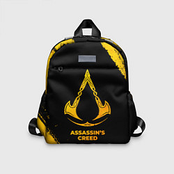 Детский рюкзак Assassins Creed - gold gradient, цвет: 3D-принт