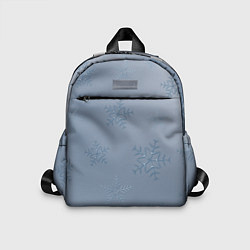 Детский рюкзак Серый снег, цвет: 3D-принт