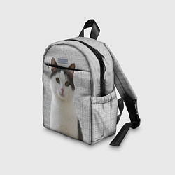 Детский рюкзак Задумчивый котик, цвет: 3D-принт — фото 2