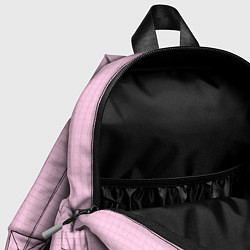 Детский рюкзак Барби - логотип на клетчатом фоне, цвет: 3D-принт — фото 2