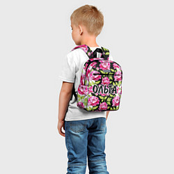 Детский рюкзак Ольга в цветах, цвет: 3D-принт — фото 2