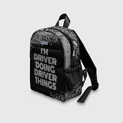 Детский рюкзак Im driver doing driver things: на темном, цвет: 3D-принт — фото 2