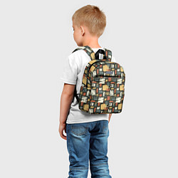 Детский рюкзак Узор штрихованный, цвет: 3D-принт — фото 2
