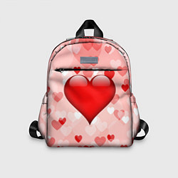 Детский рюкзак Огромное сердце, цвет: 3D-принт