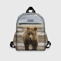 Детский рюкзак Медвежонок в аэропорту, цвет: 3D-принт