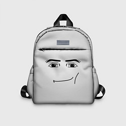 Детский рюкзак Роблокс Гигачад лицо, цвет: 3D-принт