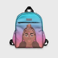 Детский рюкзак Девушка с фестиваля коачелла, цвет: 3D-принт