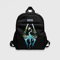 Детский рюкзак Логотип Скайрим, цвет: 3D-принт