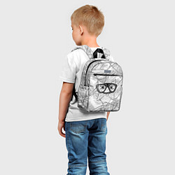 Детский рюкзак Раскраска гламурная совушка, цвет: 3D-принт — фото 2
