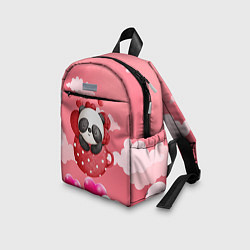 Детский рюкзак Панда с сердечками в чашке, цвет: 3D-принт — фото 2