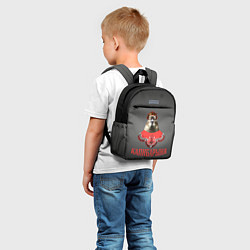 Детский рюкзак Капибарыня в красном, цвет: 3D-принт — фото 2