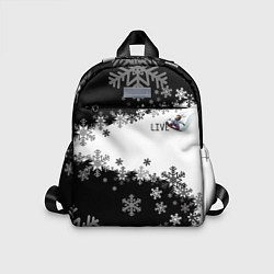 Детский рюкзак Сноуборд черно-белый, цвет: 3D-принт