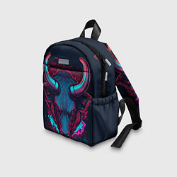 Детский рюкзак Неоновый бык, цвет: 3D-принт — фото 2
