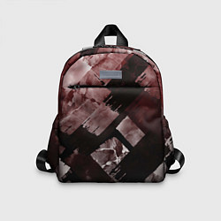 Детский рюкзак Красные и чёрные полосы, цвет: 3D-принт