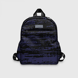 Детский рюкзак Синие кляксы на чёрном