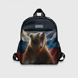 Детский рюкзак Русский медведь патриот, цвет: 3D-принт