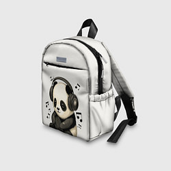 Детский рюкзак Милая панда в наушниках, цвет: 3D-принт — фото 2