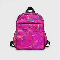 Детский рюкзак Розовая абстракция, цвет: 3D-принт