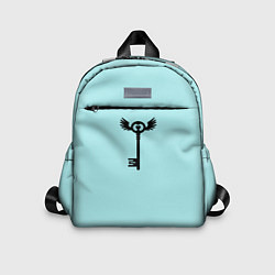 Детский рюкзак Ключик к замочку голубой, цвет: 3D-принт
