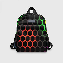 Детский рюкзак Gradient hexagon genshin, цвет: 3D-принт