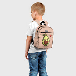 Детский рюкзак Влюбленная авокадо - парные, цвет: 3D-принт — фото 2