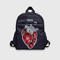 Детский рюкзак Брошь-сердце, цвет: 3D-принт