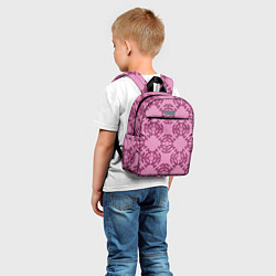 Детский рюкзак Розовая витиеватая загогулина, цвет: 3D-принт — фото 2