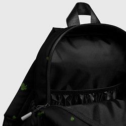 Детский рюкзак Четырехлистный клевер на черном фоне, цвет: 3D-принт — фото 2
