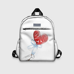Детский рюкзак Леденец сердечко, цвет: 3D-принт