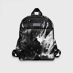Детский рюкзак Брызги красок - белая и черная, цвет: 3D-принт