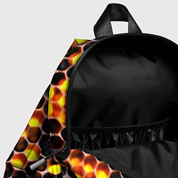 Детский рюкзак Медовые пчелиные соты, цвет: 3D-принт — фото 2