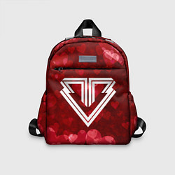 Детский рюкзак Big bang red hearts, цвет: 3D-принт