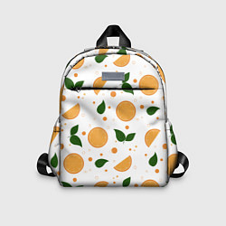 Детский рюкзак Апельсины с листьями, цвет: 3D-принт