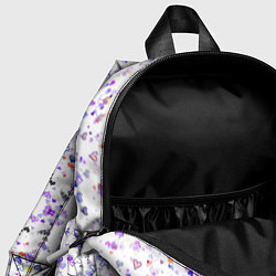 Детский рюкзак Сердечки паттерн, цвет: 3D-принт — фото 2