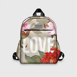 Детский рюкзак Love Любовь и цветы, цвет: 3D-принт