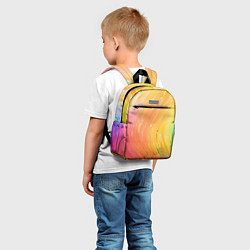 Детский рюкзак Оранжевое настроение красочная абстракция, цвет: 3D-принт — фото 2