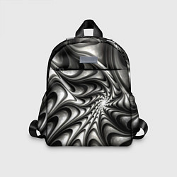Детский рюкзак Abstract fractal grey, цвет: 3D-принт
