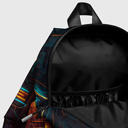 Детский рюкзак Паттерн в стиле киберпанк, цвет: 3D-принт — фото 2