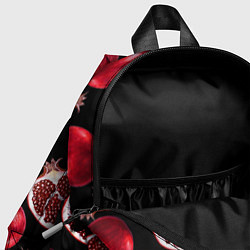 Детский рюкзак Гранаты на черном фоне - паттерн, цвет: 3D-принт — фото 2