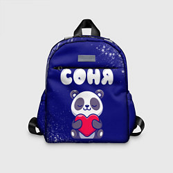 Детский рюкзак Соня панда с сердечком, цвет: 3D-принт