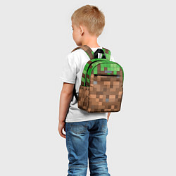 Детский рюкзак Блоки майнкрафта, цвет: 3D-принт — фото 2