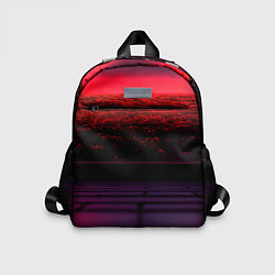 Детский рюкзак Пурпурный закат-арт, цвет: 3D-принт