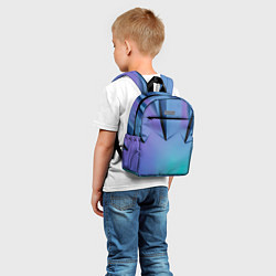 Детский рюкзак Светлые фигуры и листы, цвет: 3D-принт — фото 2