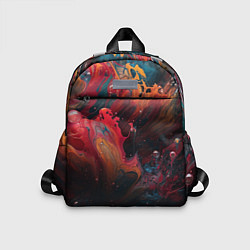 Детский рюкзак Разноцветные брызги краски, цвет: 3D-принт