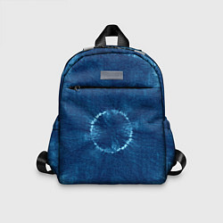 Детский рюкзак Синий круг тай-дай, цвет: 3D-принт