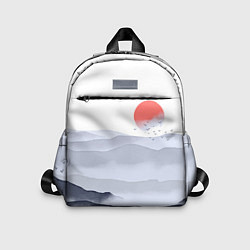 Детский рюкзак Японский пейзаж - восход солнца, цвет: 3D-принт